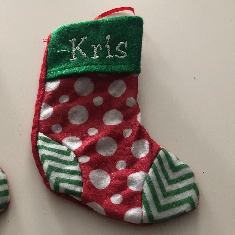 🛍️ Personalized Mini Christmas Stockings Set